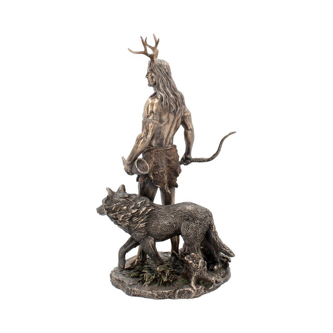 Herne and Animals Folklore Bronzed Figurine H3143H7