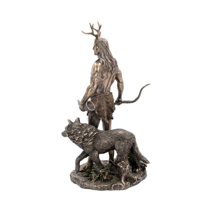 Herne and Animals Folklore Bronzed Figurine H3143H7