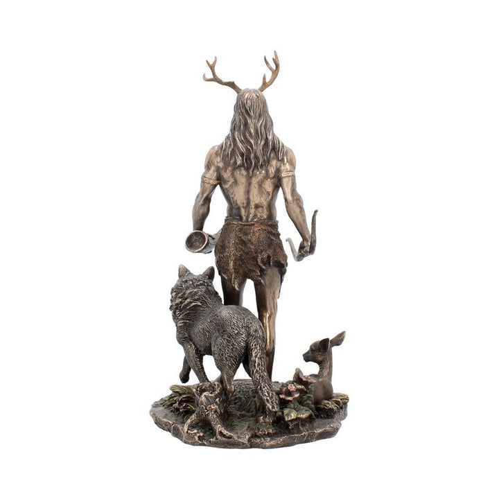 Herne and Animals Folklore Bronzed Figurine H3143H7