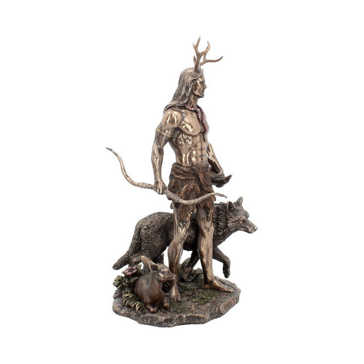 Herne and Animals Folklore Bronzed Figurine H3143H7