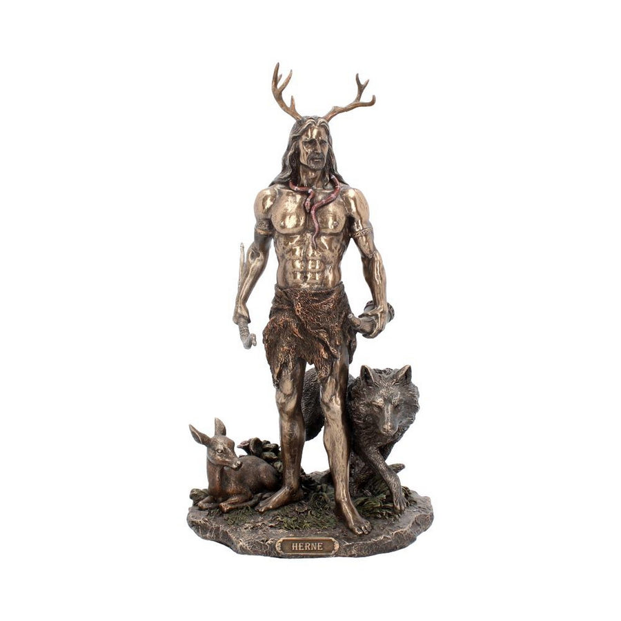 Herne and Animals Folklore Bronzed Figurine H3143H7