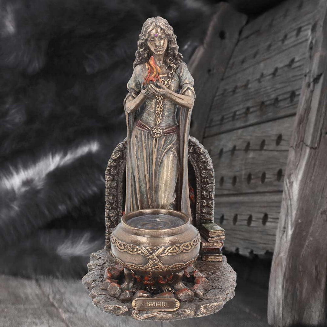 Brigid Irish Goddess Bronze Figurine H3152H7