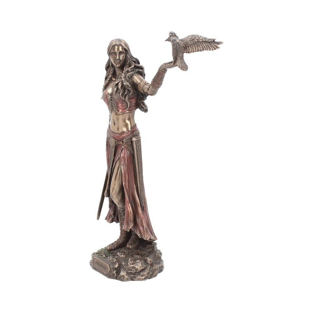 Morrigan and Crow Figurine Bronze Ornament H3153H7