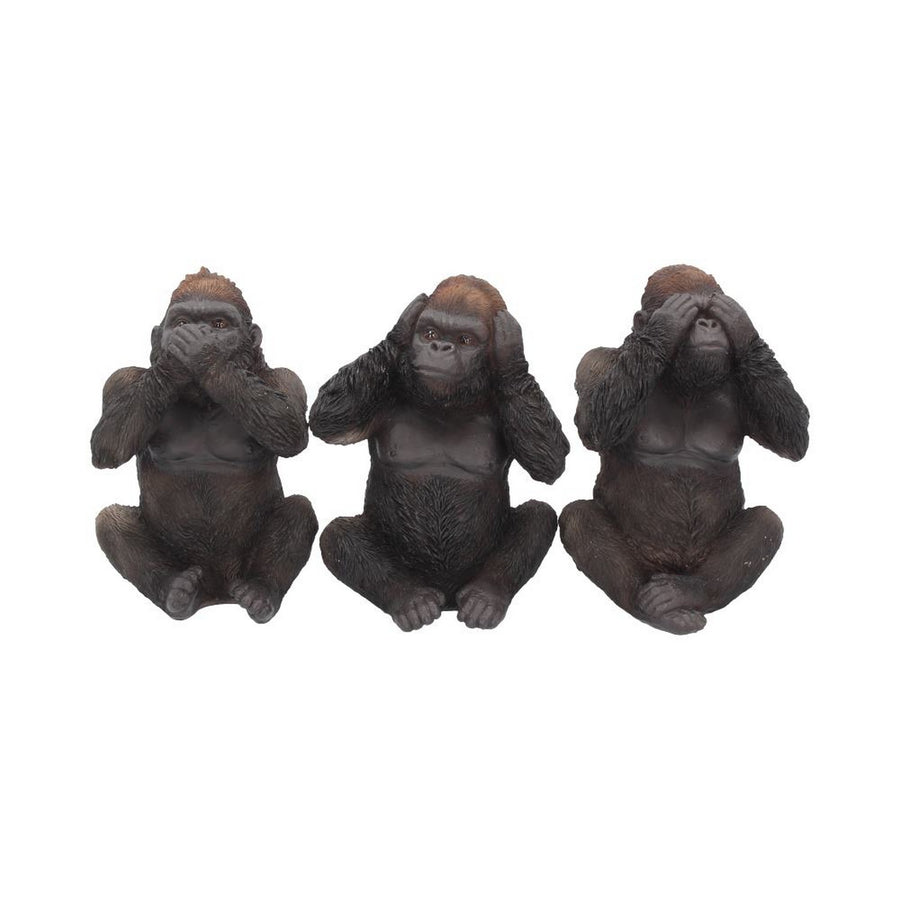 Three Wise Gorillas Figurine Gorilla Ornaments H3523J7