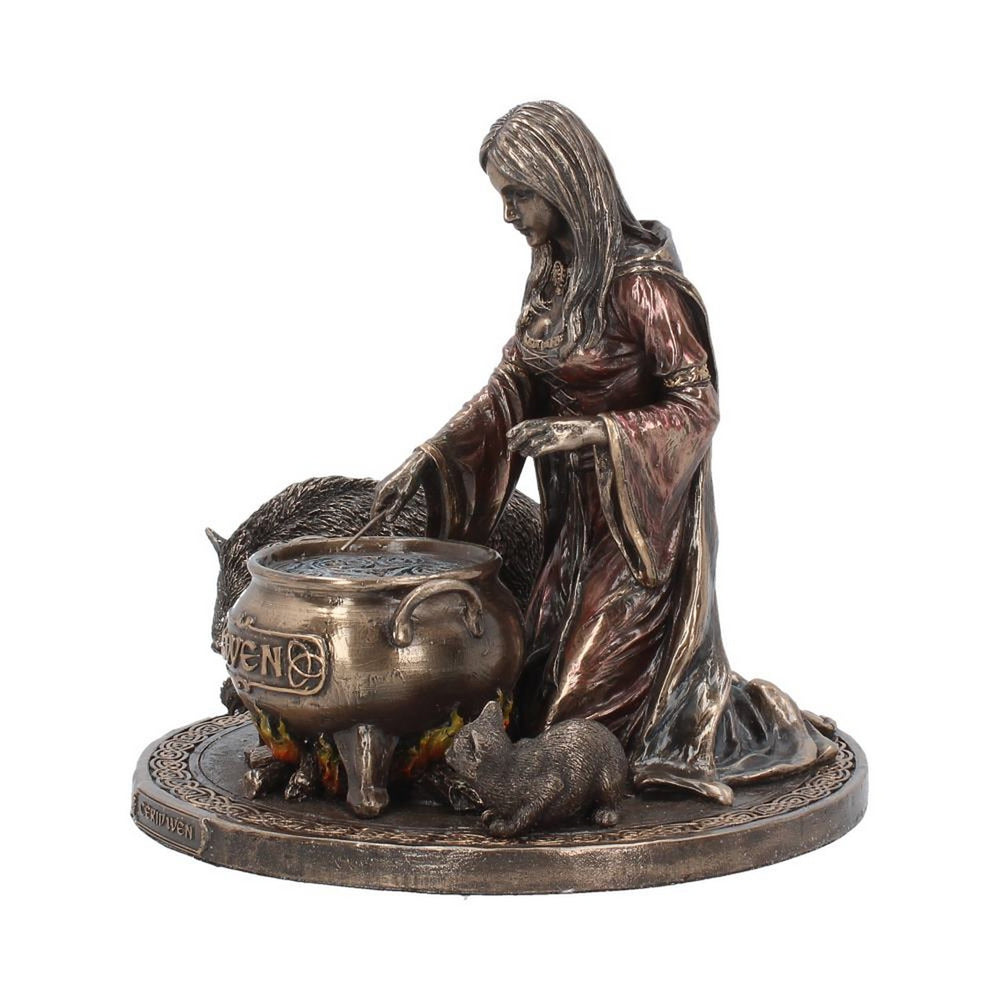 Bronze Welsh Goddess Ceridwen Figurine H3768K8
