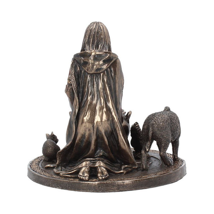 Bronze Welsh Goddess Ceridwen Figurine H3768K8