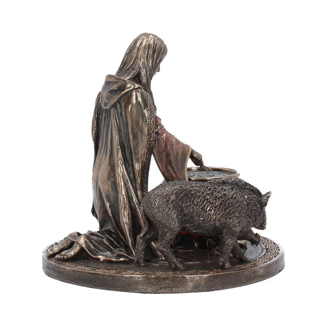Bronze Welsh Goddess Ceridwen Figurine H3768K8