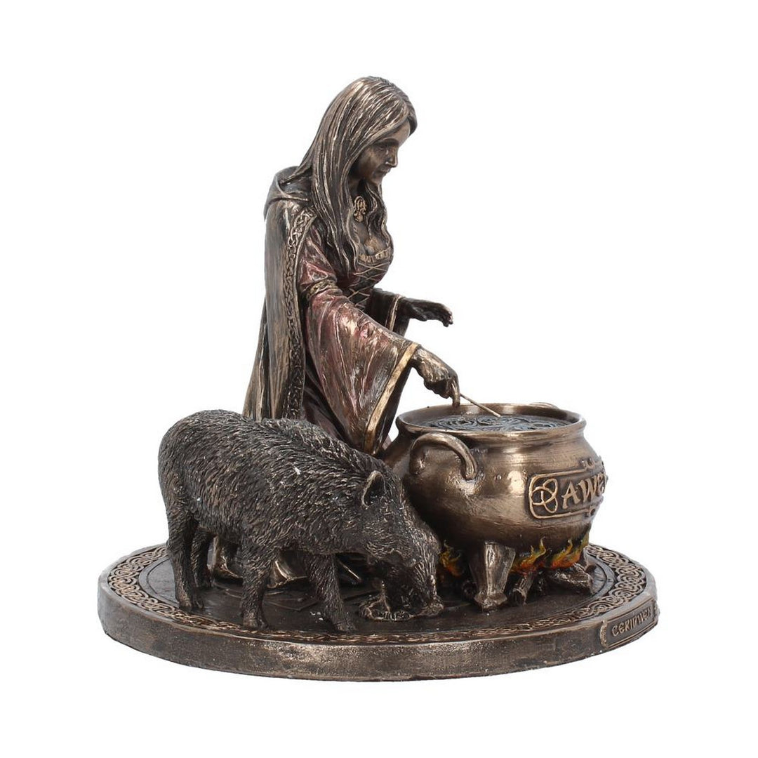 Bronze Welsh Goddess Ceridwen Figurine H3768K8