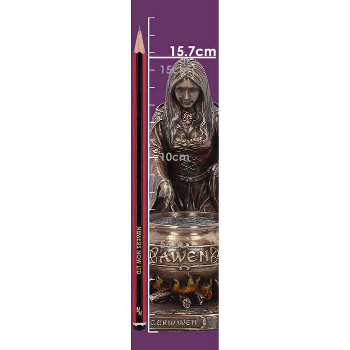 Bronze Welsh Goddess Ceridwen Figurine H3768K8