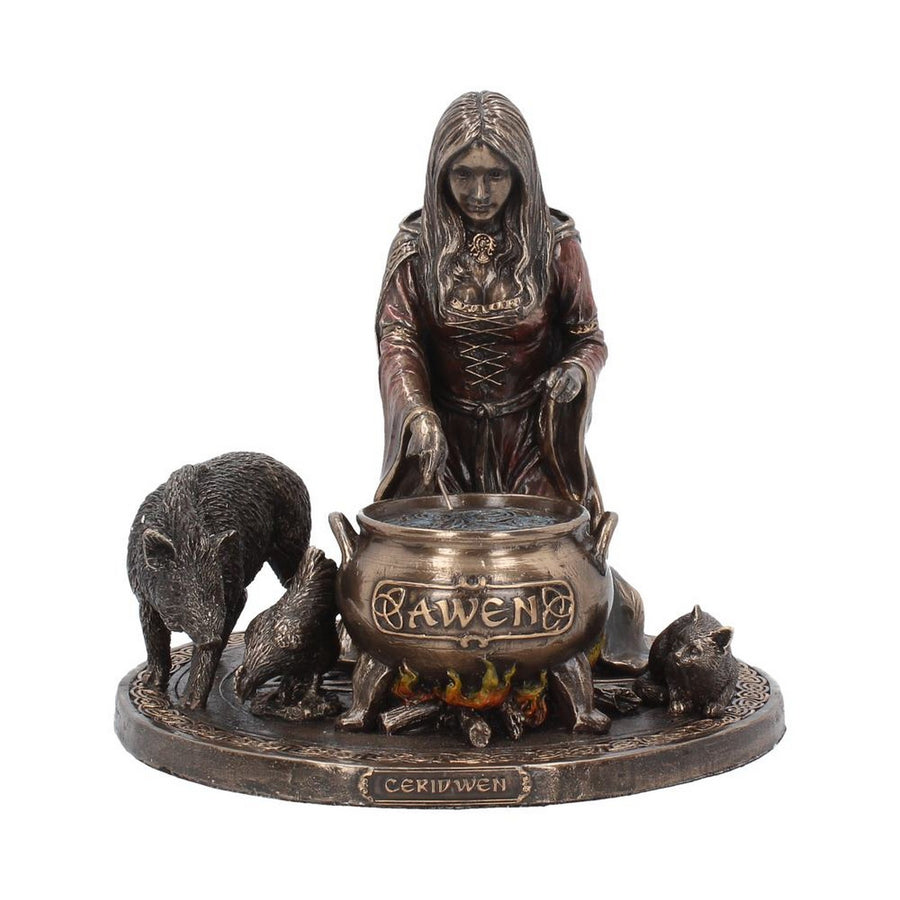 Bronze Welsh Goddess Ceridwen Figurine H3768K8