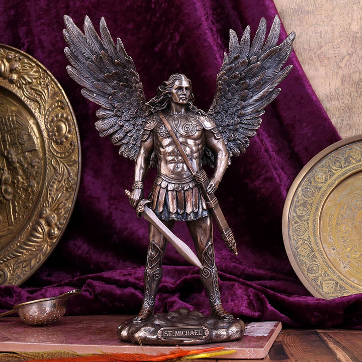 Saint Michael Divine Archangel Figurine 27.5cm H4506N9