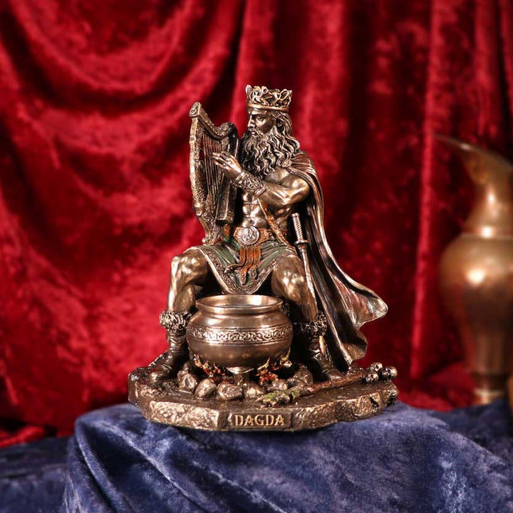 Bronze Dagda King of Tuatha De Danann Celtic Deity Figurine H5447T1