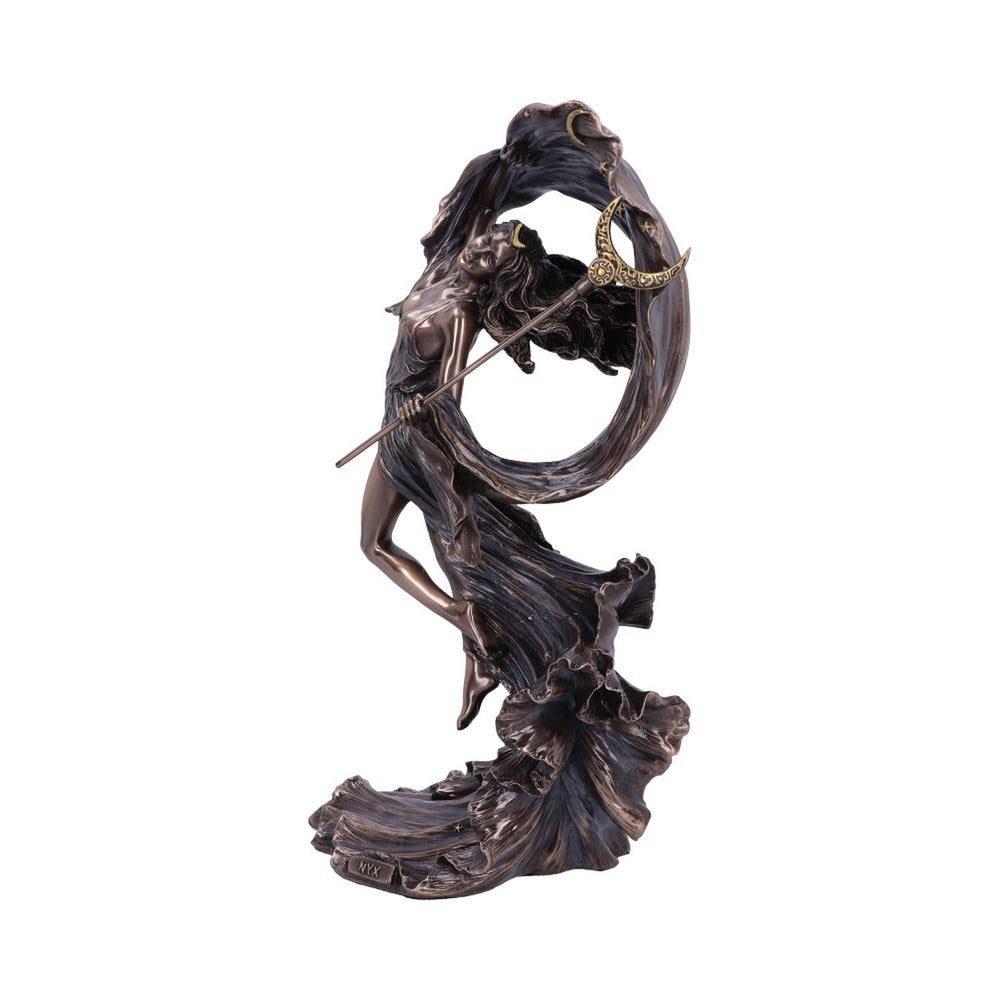 Bronze Nyx Greek Goddess of the Night Starry Sky Figurine H5515T1