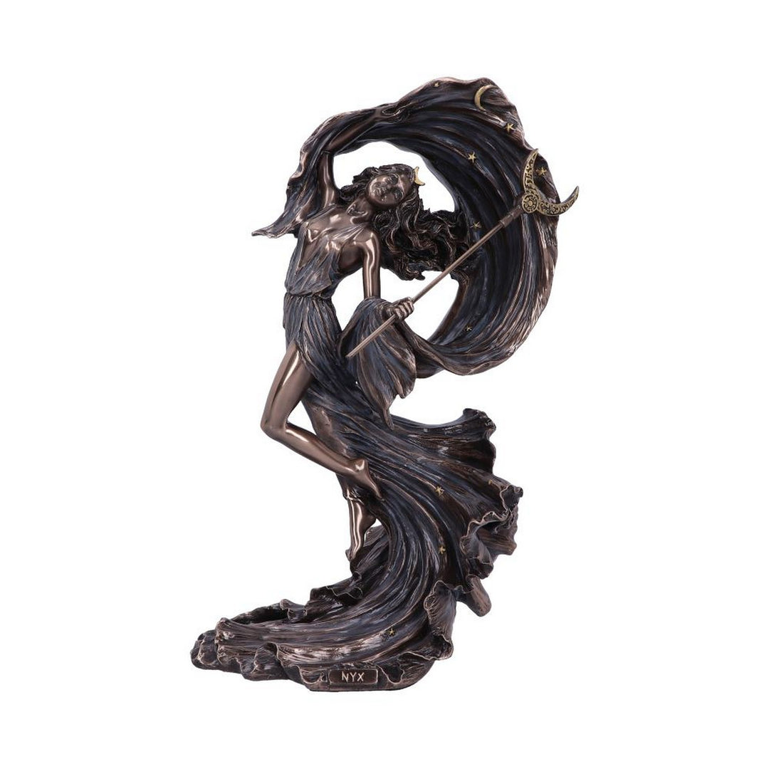 Bronze Nyx Greek Goddess of the Night Starry Sky Figurine H5515T1