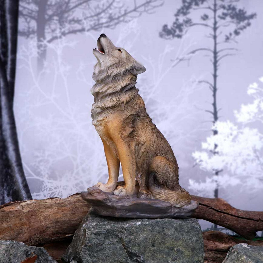 Mountains Cry Howling Wolf Figurine 20cm H5556T1