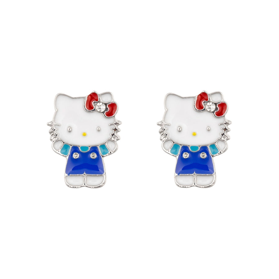 Hello Kitty & Friends Silver Plated Card Box Earrings HK50172