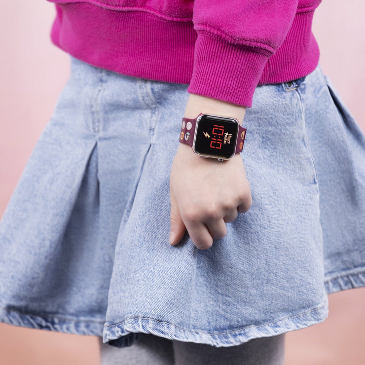 Harry Potter Warner Brothers Led Red Watch HP4155ARG