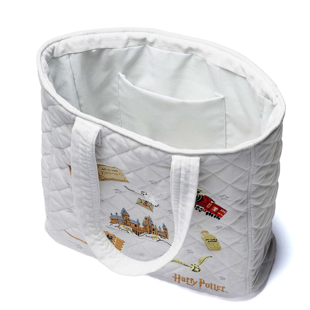 Harry Potter Embroidered Icons Velvet Tote Bag HPTB0001
