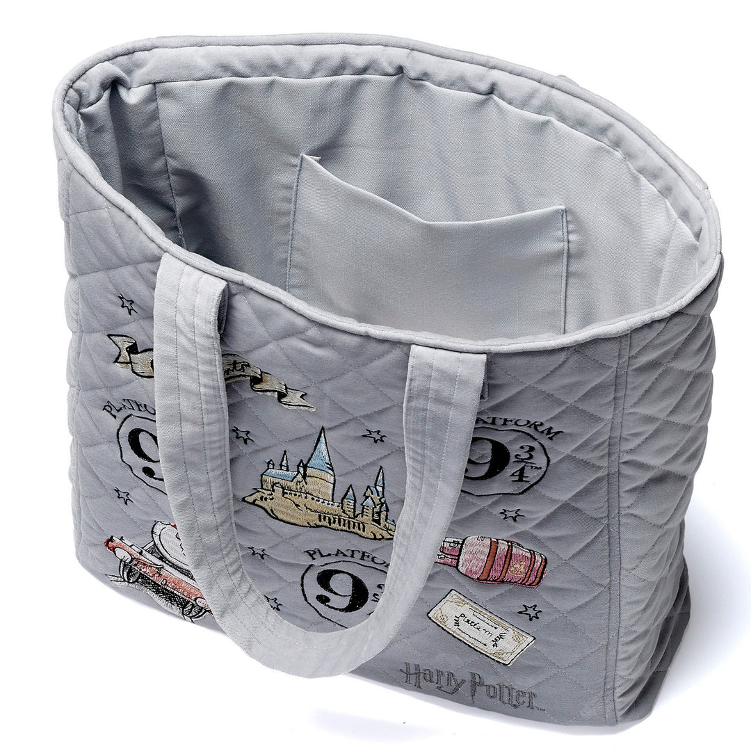 Harry Potter Platform 9 3/4 Embroidered Velvet Tote Bag HPTB0004