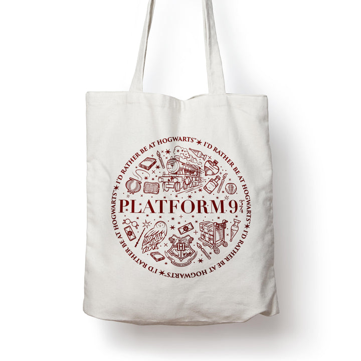 Harry Potter Platform 9 3/4 Cotton Tote Bag HPTB0014