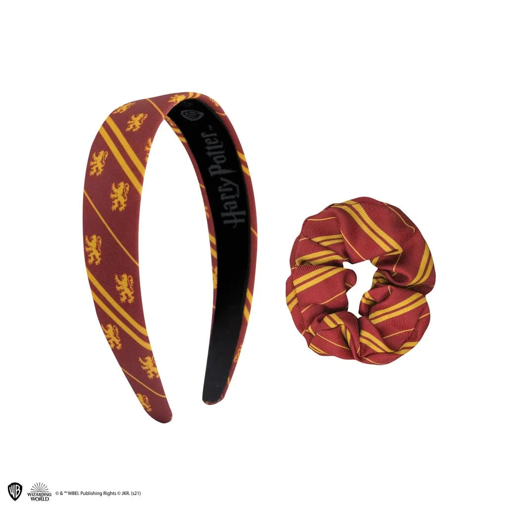 Harry Potter Hair Accessories Headband Scrunchy Bow Set Of 2 - Classic - Gryffindor CR2621