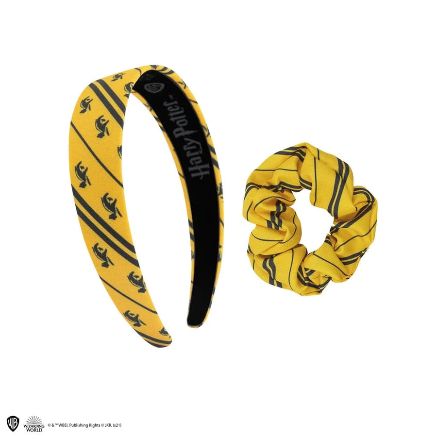 Harry Potter Hair Accessories Headband Scrunchy Bow Set Of 2 - Classic - Hufflepuff CR2624