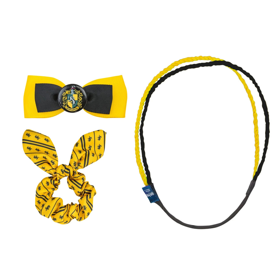 Harry Potter Hair Accessories Bunny Ear Clip Double Headband Set - Trendy Hufflepuff CRZ0013