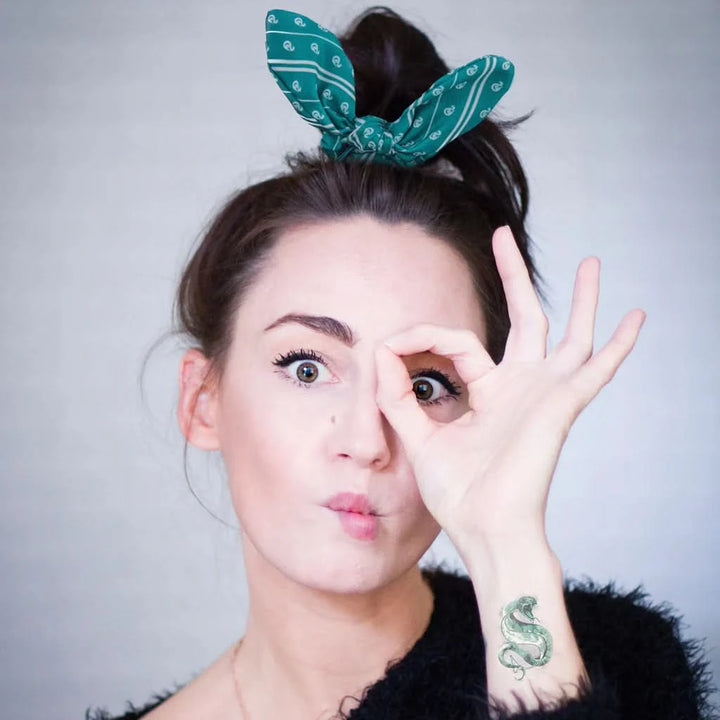 Harry Potter Hair Accessories Bunny Ear Clip Double-headband Set - Trendy Slytherin CRZ0016