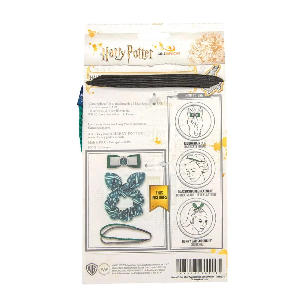 Harry Potter Hair Accessories Bunny Ear Clip Double-headband Set - Trendy Slytherin CRZ0016