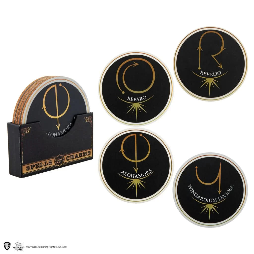 Harry Potter Set Of 4 Spell & Charms Series 2 Coasters CR4105