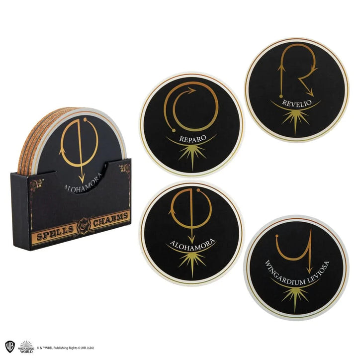 Harry Potter Set Of 4 Spell & Charms Series 2 Coasters CR4105