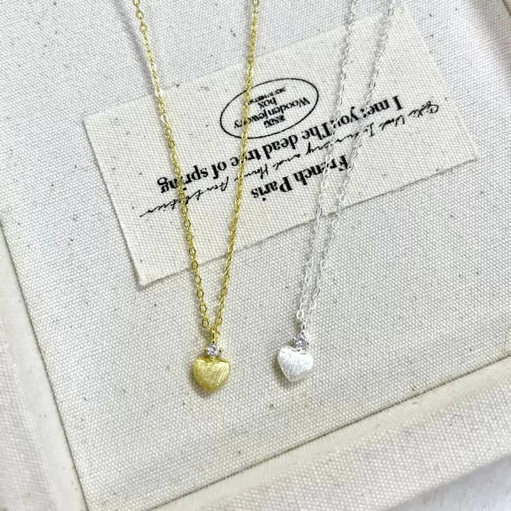 Heart Silver Necklace 💖