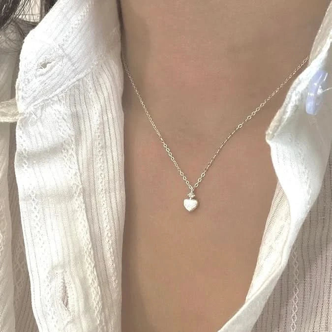 Heart Silver Necklace 💖