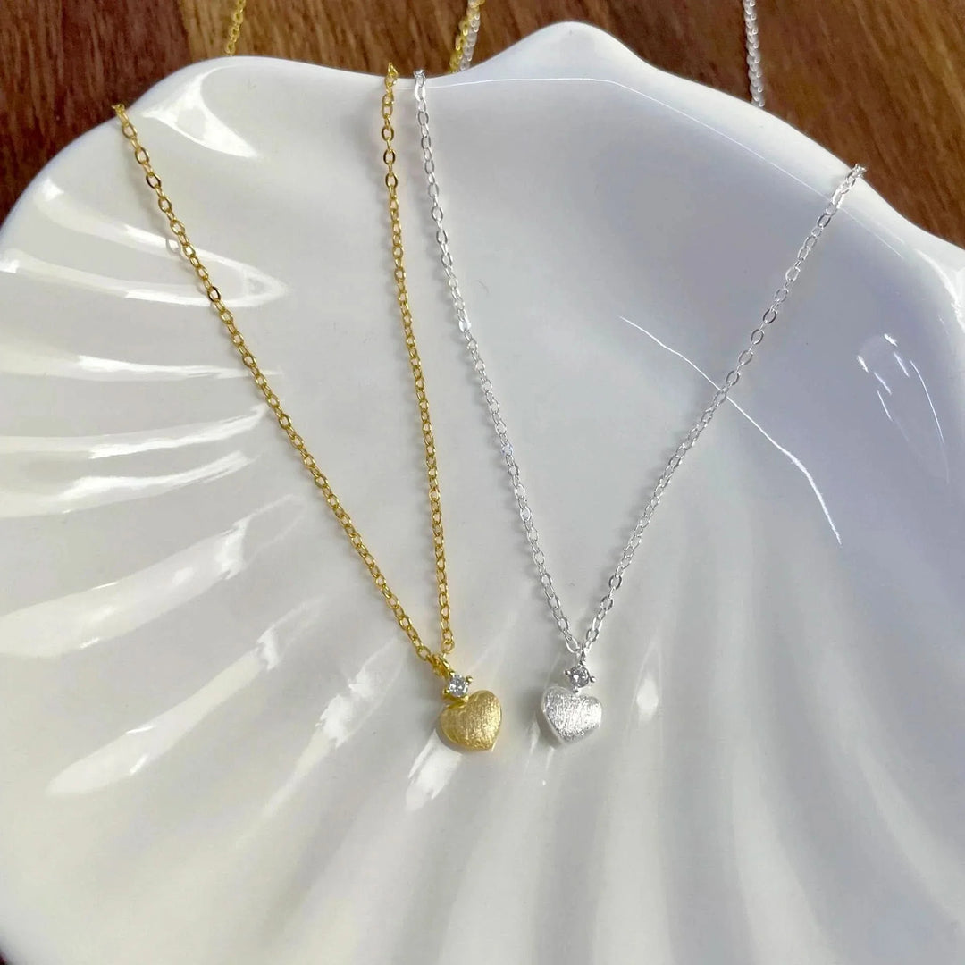Heart Silver Necklace 💖