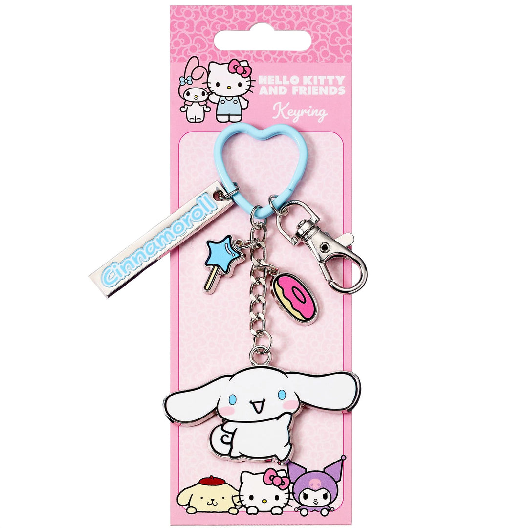 Hello Kitty Cinnamoroll Keyring With Charms HKKR0019