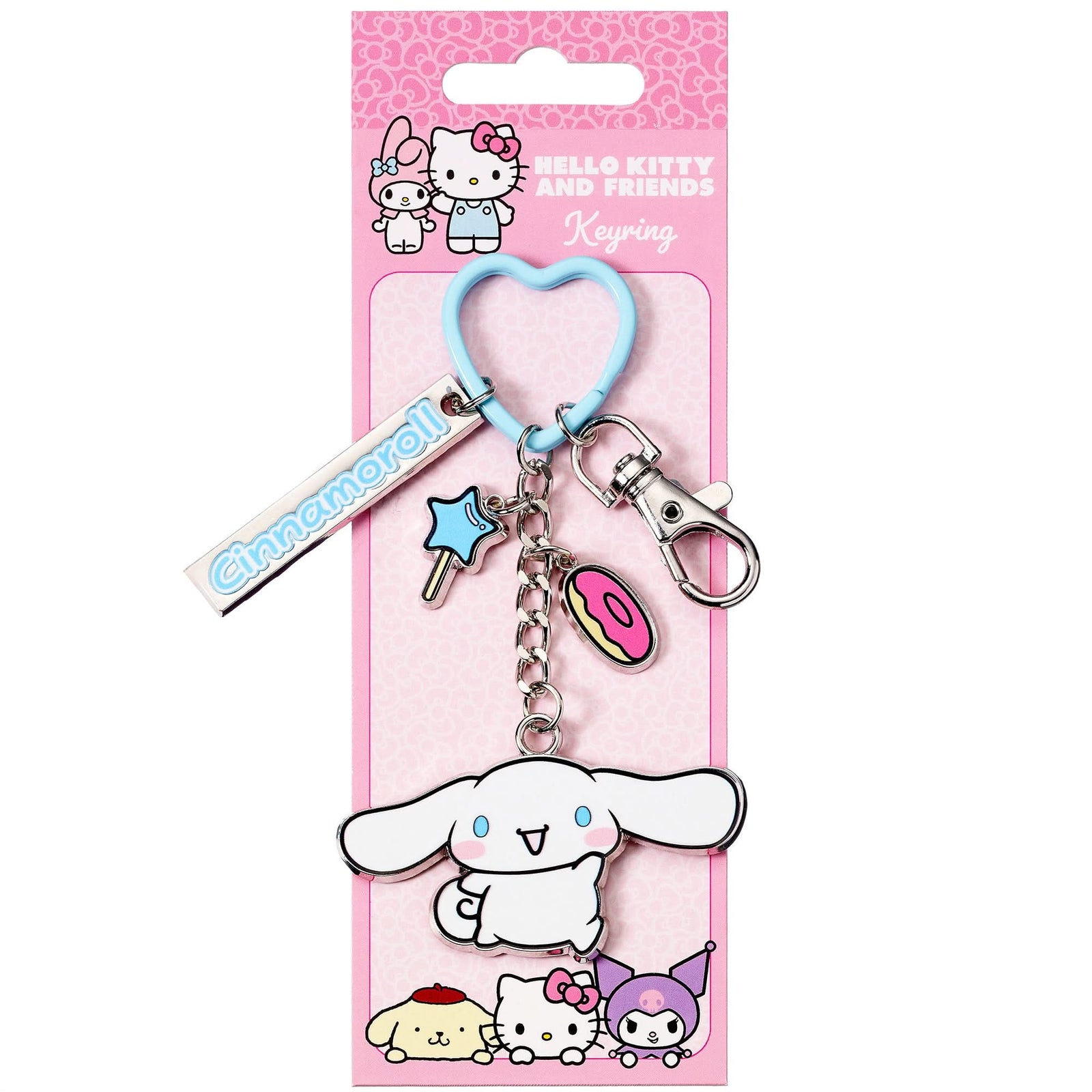 Hello Kitty Cinnamoroll Keyring With Charms HKKR0019