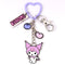 Hello Kitty Kuromi Keyring with Charms HKKR0017