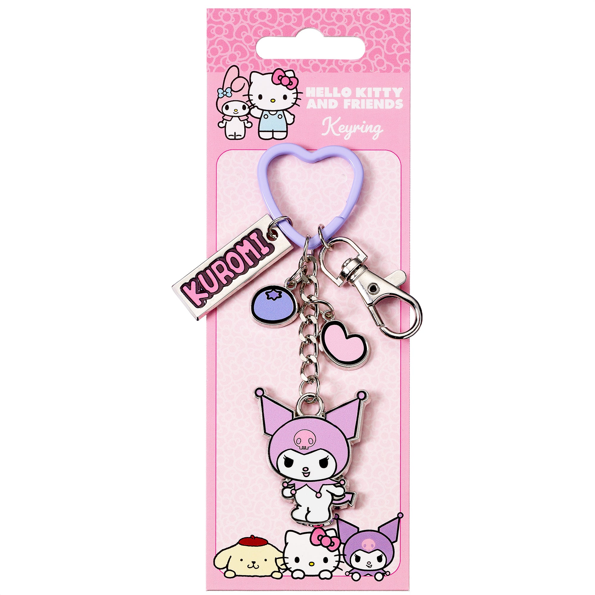 Hello Kitty Kuromi Keyring with Charms HKKR0017 – Polished