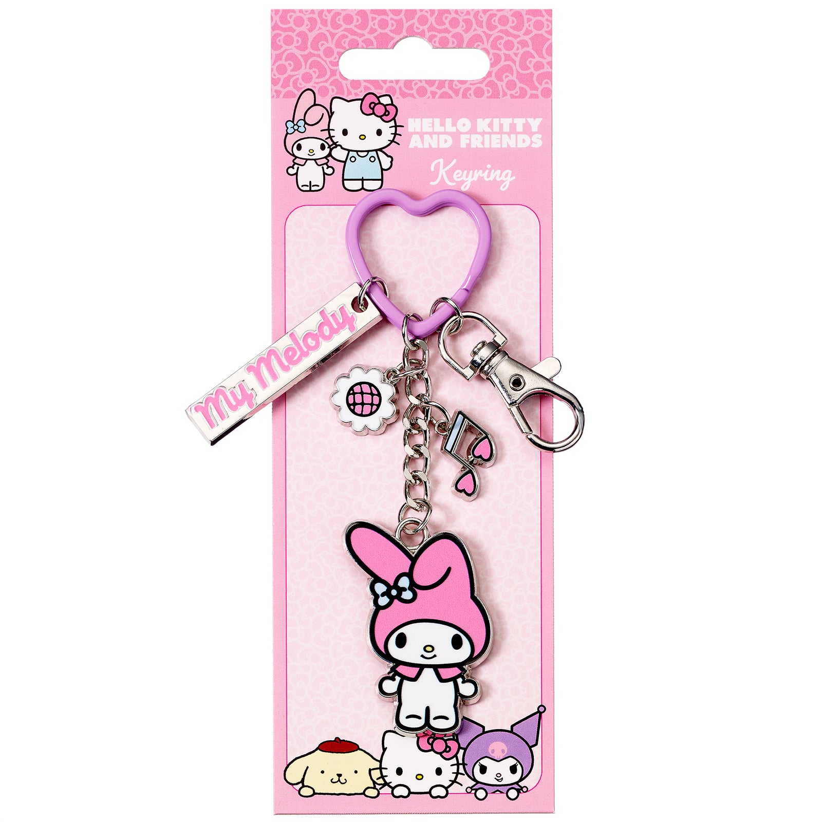 Hello Kitty My Melody Keyring with Charms HKKR0020