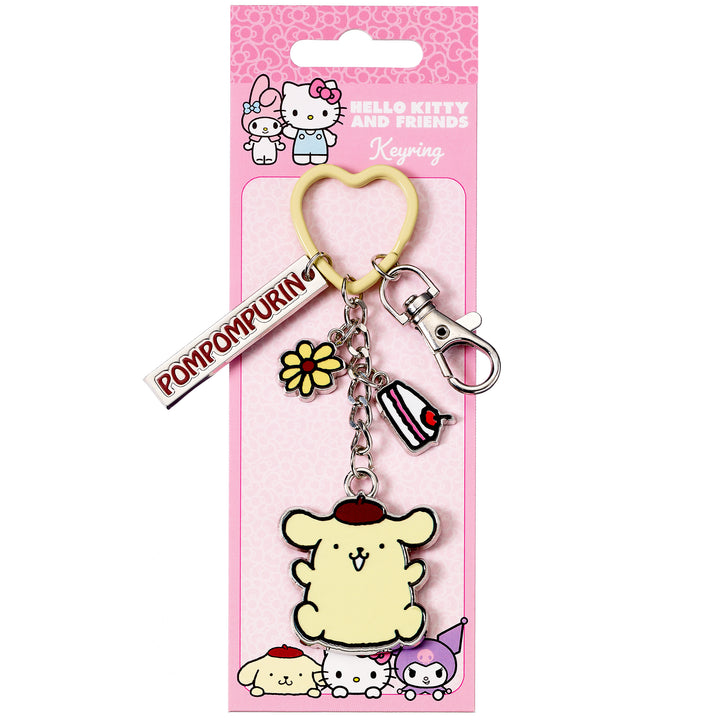 Hello Kitty Pompompurin Keyring with Charms HKKR0018