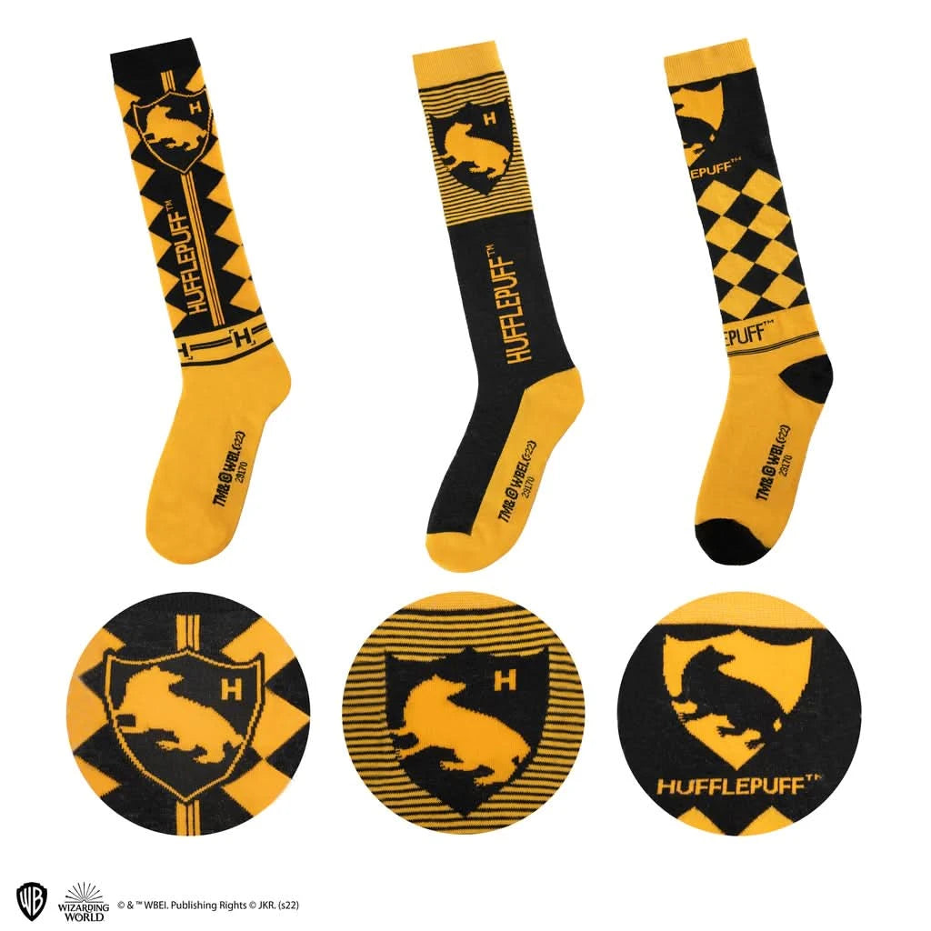 Harry Potter Socks Set Of 3 - Knee High - Hufflepuf CR1644