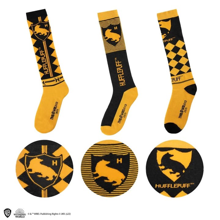 Harry Potter Socks Set Of 3 - Knee High - Hufflepuf CR1644