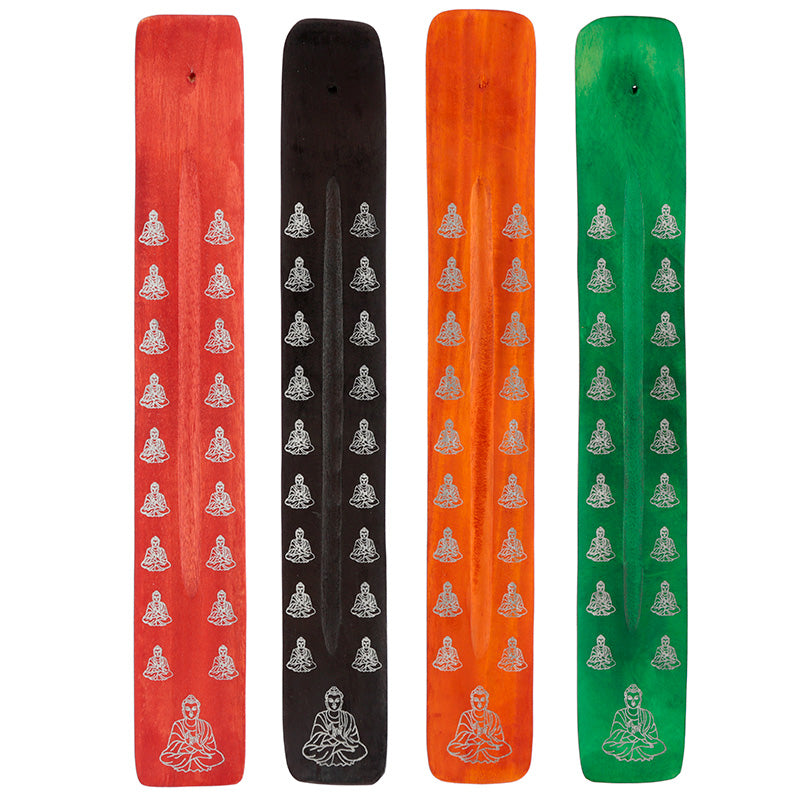 Buddha Wooden Ashcatcher Incense Sticks Burner IF208