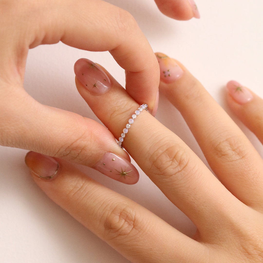 Pale Pink Moonstone ring-4