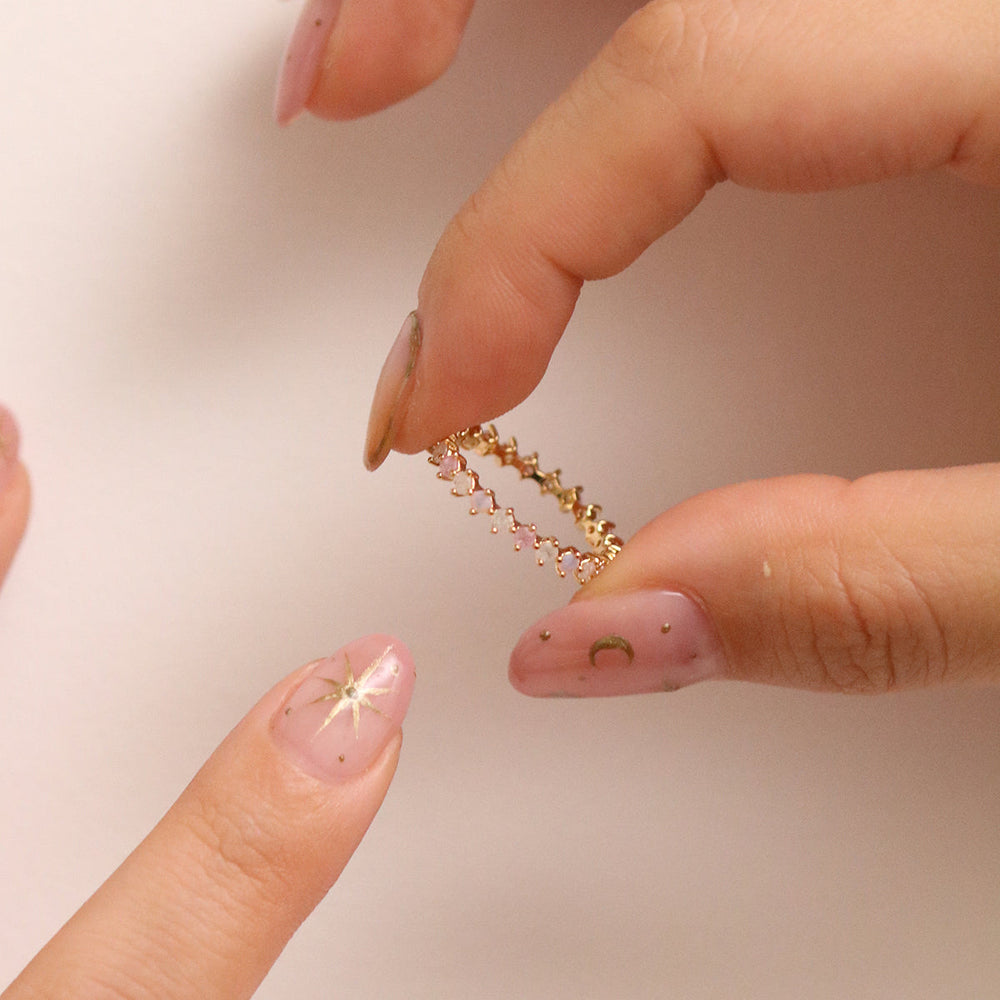 Triple Gemstone Ring