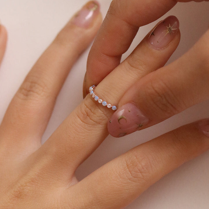 Baby Blue Moonstone ring-2