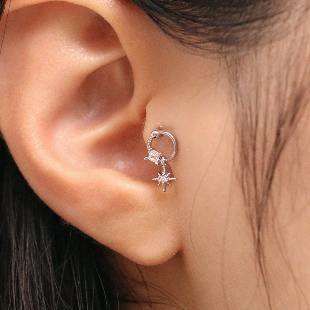 Sunny star drop piercing-2