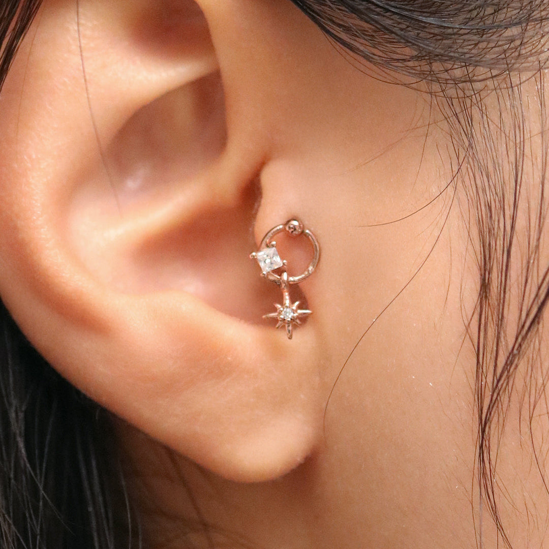 Sunny star drop piercing-3