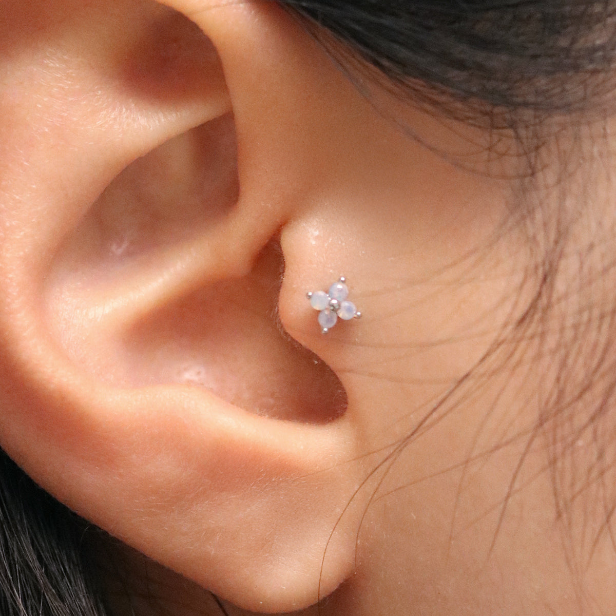Moonstone petal piercing-0