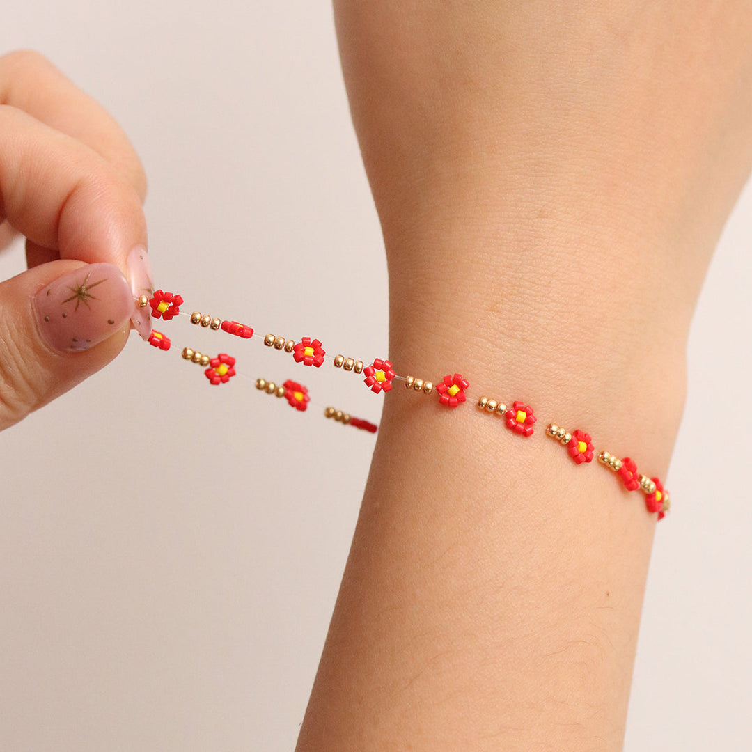 Flower Bracelet Handmade-0
